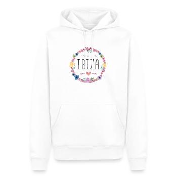 ibiza i left my heart - Männer Premium Bio Hoodie - Weiß - Vorne - Nico (187cm)