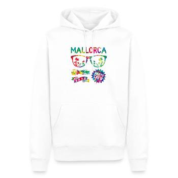 mallorca party crew colors - Männer Premium Bio Hoodie - Weiß - Vorne - Nico (187cm)