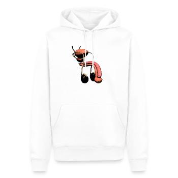 Biologisches Geschlecht - Männer Premium Bio Hoodie - Weiß - Vorne - Nico (187cm)