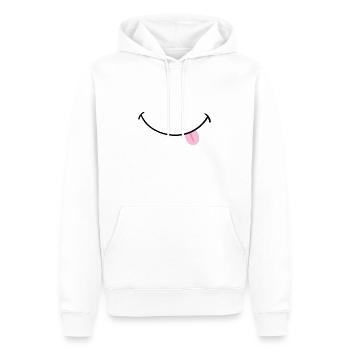 Fun - Sweat à capuche Premium bio Homme - blanc - Devant - Nico (187cm)