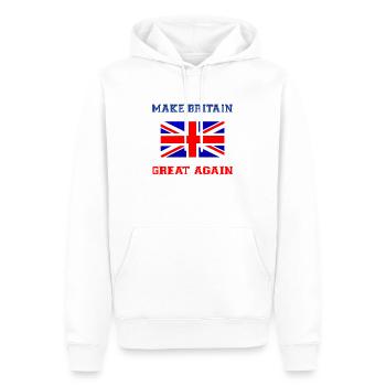 Machen Sie Großbritannien wieder großartig - Männer Premium Bio Hoodie - Weiß - Vorne - Nico (187cm)