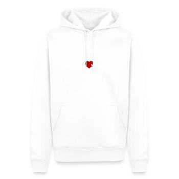 love by internet - Men’s Premium Organic Hoodie - white - Front - Nico (187cm)