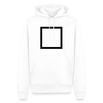 Hütte - Männer Premium Bio Hoodie - Weiß - Vorne - Nico (187cm)