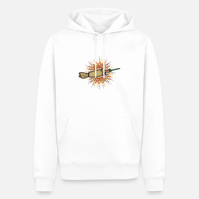 Spanish Cracker Explosion - Männer Premium Bio Hoodie - Weiß