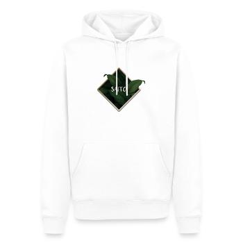 Saito - Sweat à capuche Premium bio Homme - blanc - Devant - Nico (187cm)