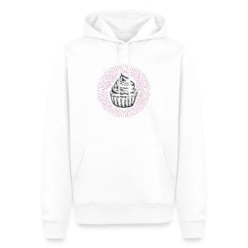 Desserts, Cakes, Muffins, Cherries - Männer Premium Bio Hoodie - Weiß - Vorne - Nico (187cm)