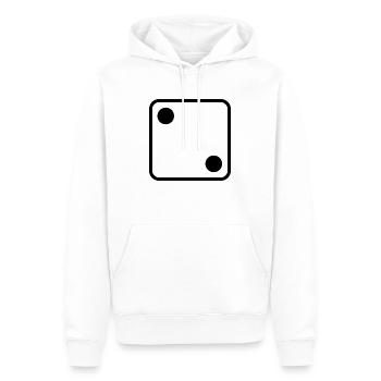 Cubes de conception de symbole pour personnaliser - Sweat à capuche Premium bio Homme - blanc - Devant - Nico (187cm)