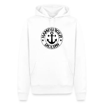 Hamburger Deern - Männer Premium Bio Hoodie - Weiß - Vorne - Nico (187cm)