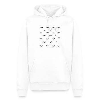 Halloween Fledermaus Bundle 02 - Männer Premium Bio Hoodie - Weiß - Vorne - Nico (187cm)