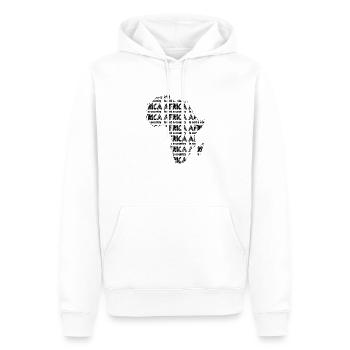 Afrika ist kein Land - Männer Premium Bio Hoodie - Weiß - Vorne - Nico (187cm)