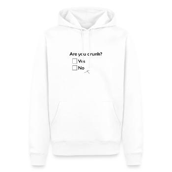 Bist du betrunken - Männer Premium Bio Hoodie - Weiß - Vorne - Nico (187cm)