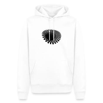 3d Loch - Männer Premium Bio Hoodie - Weiß - Vorne - Nico (187cm)