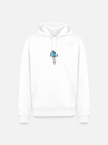 thunderstorm - Men’s Premium Organic Hoodie - white