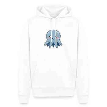 Octopus adorable - Sweat à capuche Premium bio Homme - blanc - Devant - Nico (187cm)