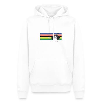 Weltmeister Radfahrer # 2 - Männer Premium Bio Hoodie - Weiß - Vorne - Nico (187cm)