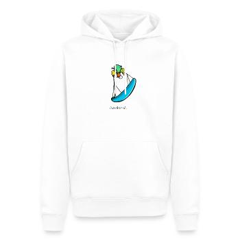 Parapente Parapente Humour Acro - Sweat à capuche Premium bio Homme - blanc - Devant - Nico (187cm)