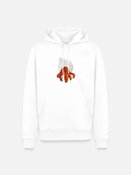 Bernard the Hermit - Men’s Premium Organic Hoodie - white