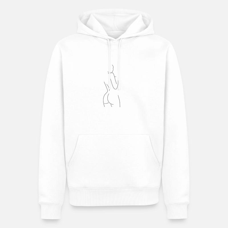 F540EDC3 4BA8 4FEE 87CE 82DF07E144C9 - Männer Premium Bio Hoodie - Weiß