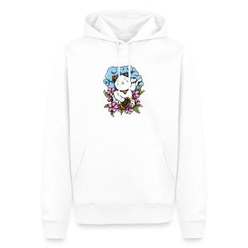 Maneki Neko! - Männer Premium Bio Hoodie - Weiß - Vorne - Nico (187cm)