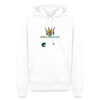 Zander Fisch Fischen angeln - Männer Premium Bio Hoodie - Weiß - Vorne - Nico (187cm)