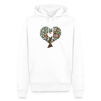 tree - Männer Premium Bio Hoodie - Weiß - Vorne - Nico (187cm)