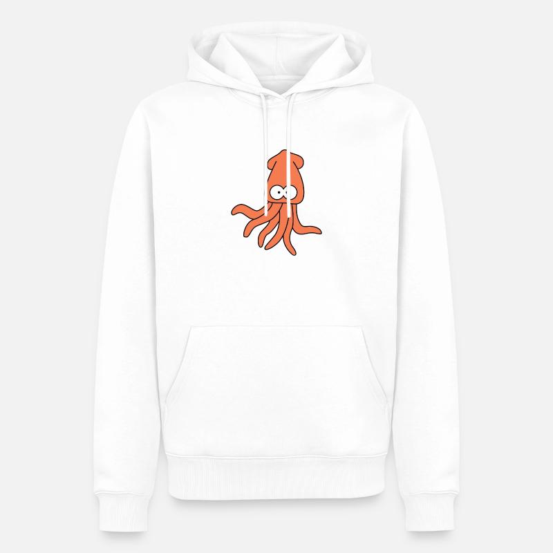 Squida ( Squida ) - Sweat à capuche Premium bio Homme - blanc