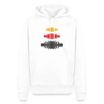 elektromagnetische Wellen Geschenk Mann Frau Party - Männer Premium Bio Hoodie - Weiß - Vorne - Nico (187cm)