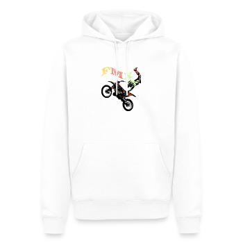 freestyle motocross - Männer Premium Bio Hoodie - Weiß - Vorne - Nico (187cm)