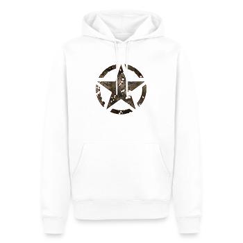 jeep united states army decal - Men’s Premium Organic Hoodie - white - Front - Nico (187cm)