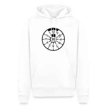 Geburtstag 30 Dreizig TÜV Plakette - Männer Premium Bio Hoodie - Weiß - Vorne - Nico (187cm)