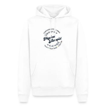 Physiotherapie Shirts Physical Therapist Geschenke - Männer Premium Bio Hoodie - Weiß - Vorne - Nico (187cm)