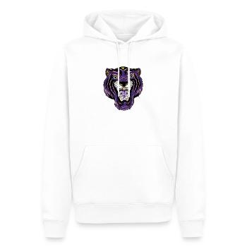 Tigre - Sweat à capuche Premium bio Homme - blanc - Devant - Nico (187cm)