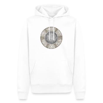 Osmanlı Harp Topu - Sweat à capuche Premium bio Homme - blanc - Devant - Nico (187cm)