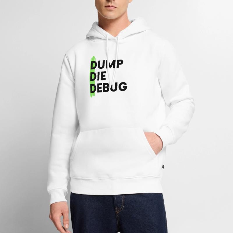 Dump Programming Debug Coding Men’s Premium Organic Hoodie