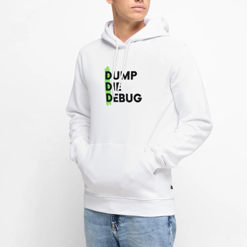 Dump Programming Debug Coding Men’s Premium Organic Hoodie
