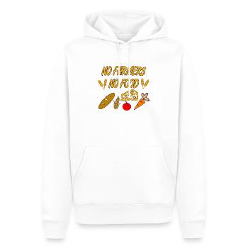 Cultivateur - Sweat à capuche Premium bio Homme - blanc - Devant - Nico (187cm)