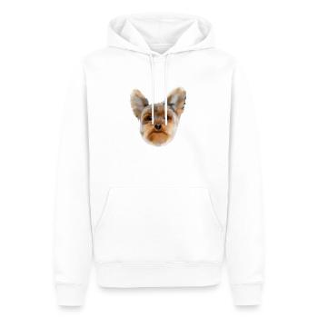 YORKSHIRE - Männer Premium Bio Hoodie - Weiß - Vorne - Nico (187cm)