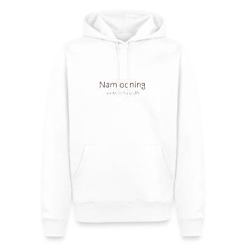 Namjooning - Sweat à capuche Premium bio Homme - blanc - Devant - Nico (187cm)