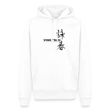 Ving Tsun Martial Arts Center est 1987 schwarz - Männer Premium Bio Hoodie - Weiß - Vorne - Nico (187cm)
