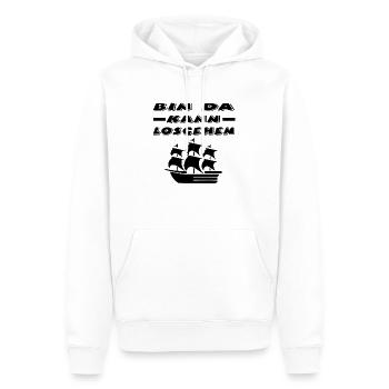 Schiff - Männer Premium Bio Hoodie - Weiß - Vorne - Nico (187cm)