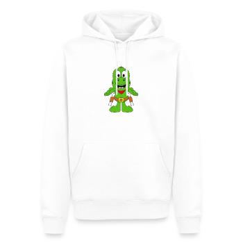 COWBOY - WESTERN - DINO - DINOSAURIER - KINDER - Männer Premium Bio Hoodie - Weiß - Vorne - Nico (187cm)