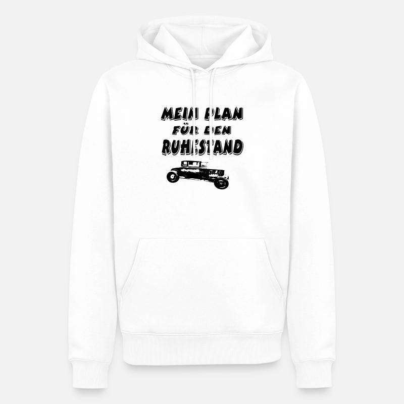 Auto - Männer Premium Bio Hoodie - Weiß