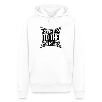 Sarkasmus Spruch Shitshow - Männer Premium Bio Hoodie - Weiß - Vorne - Nico (187cm)