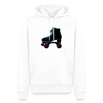 Rollschuhe, roller skates derby skate park, wrotki - Männer Premium Bio Hoodie - Weiß - Vorne - Nico (187cm)