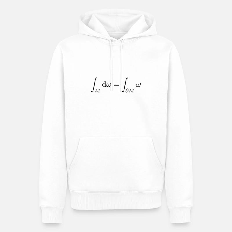 Integralsatz Theorem Vektoranalysis - Männer Premium Bio Hoodie - Weiß
