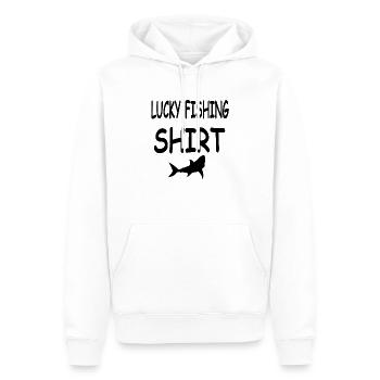 Pêche - Sweat à capuche Premium bio Homme - blanc - Devant - Nico (187cm)
