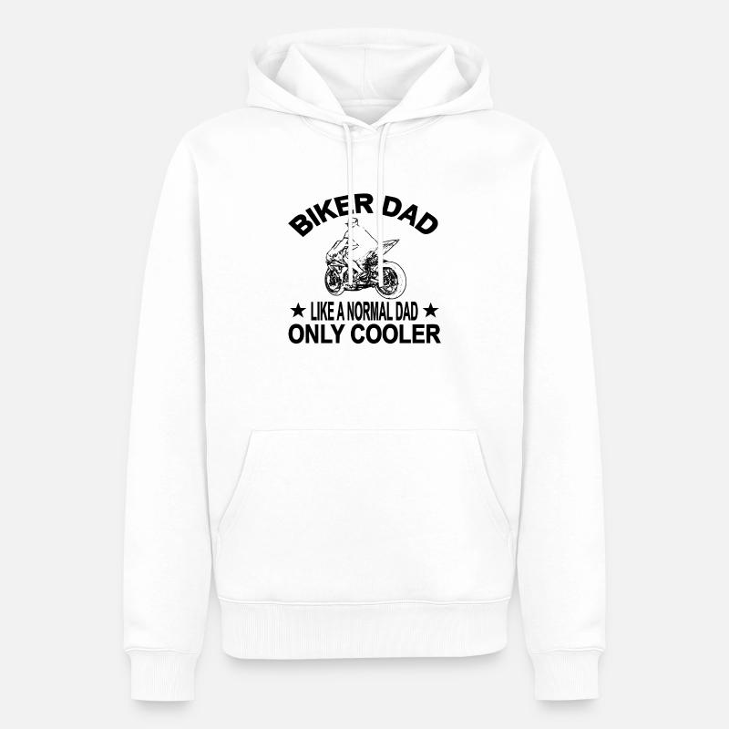 Motorrad - Männer Premium Bio Hoodie - Weiß