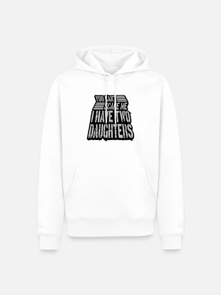 I have two daughters - Männer Premium Bio Hoodie - Weiß