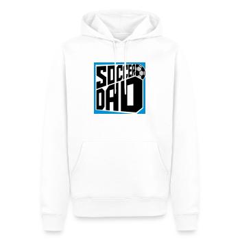 Logo Design Soccer Dad - Männer Premium Bio Hoodie - Weiß - Vorne - Nico (187cm)