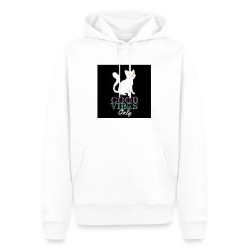 Dimensionen einstellen 1500x1500 px - Männer Premium Bio Hoodie - Weiß - Vorne - Nico (187cm)
